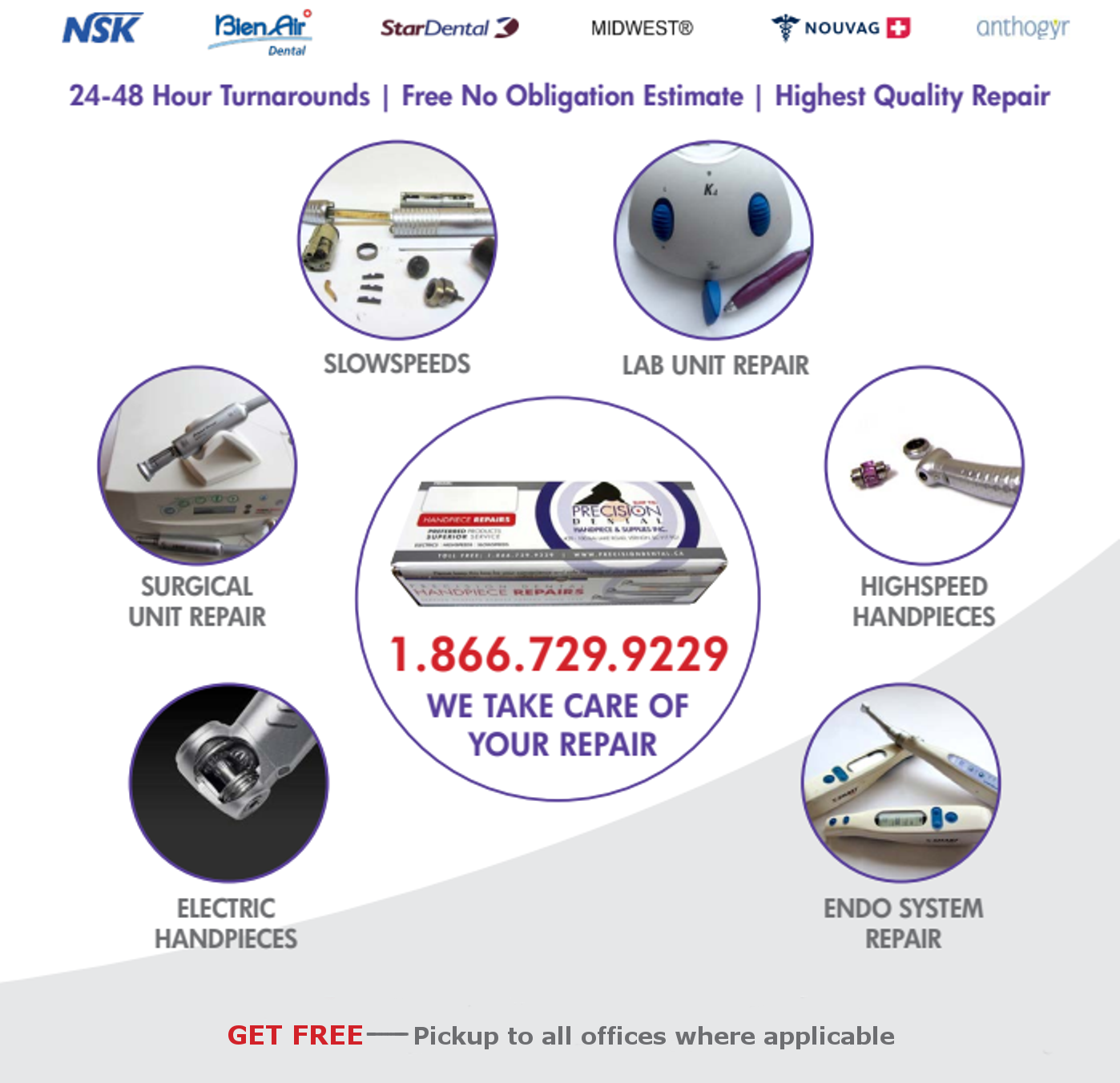 Dental Handpiece Repair Precision Dental