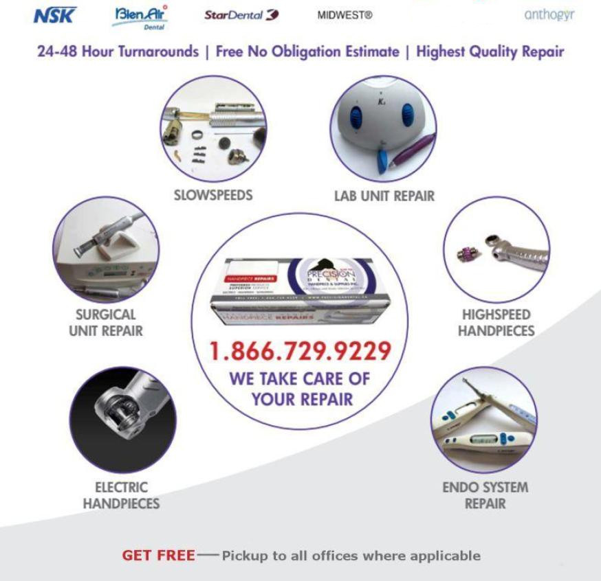 Dental Handpiece Repair Precision Dental